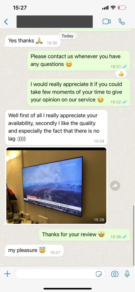 Kablen IPTV WhatsApp Fast Setup Chat Screenshot 2